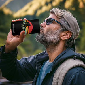 Retro Bigfoot Walking Dachshund 4 in 1 Can Cooler Tumbler Funny Doxie Wiener Dog Walker Vintage 70s 80s TS10 Print Your Wear