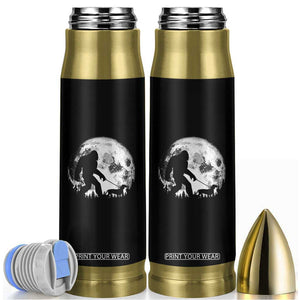 Bigfoot Walking Dachshund Bullet Tumbler Funny Doxie Wiener Sasquatch Night Stroll Full Moon TS10 Black Print Your Wear