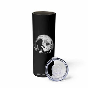 Bigfoot Walking Dachshund Skinny Tumbler Funny Doxie Wiener Sasquatch Night Stroll Full Moon TS10 Print Your Wear