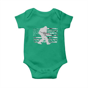 Bigfoot Gun Owner Baby Onesie Camo US American Flag Sasquatch Rifle TS10 Irish Green Print Your Wear