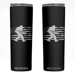 Bigfoot Gun Owner Skinny Tumbler Camo US American Flag Sasquatch Rifle TS10 Black Print Your Wear
