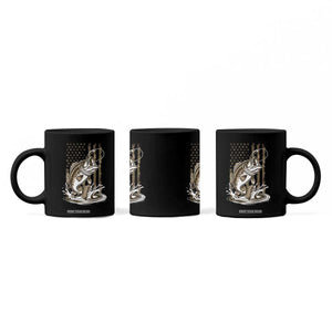 Fishing Camo Coffee Mug Bass Fish American Flag Boy Men Fisherman Gift TS10 Print Your Wear