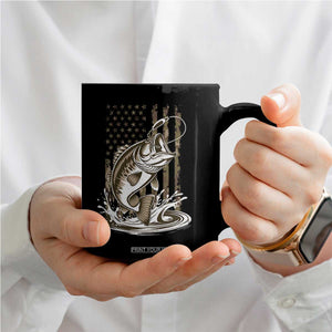 Fishing Camo Coffee Mug Bass Fish American Flag Boy Men Fisherman Gift TS10 Print Your Wear