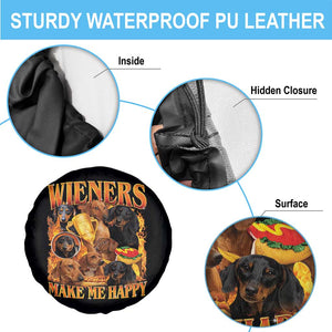 Funny Wiener Dog Spare Tire Cover Vintage Bootleg Gift For Dachshund Lover TS10 Print Your Wear
