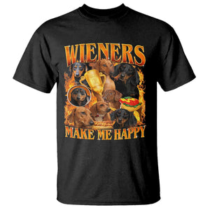 Funny Wiener Dog T Shirt Vintage Bootleg Gift For Dachshund Lover TS10 Black Print Your Wear