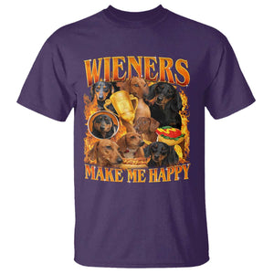 Funny Wiener Dog T Shirt Vintage Bootleg Gift For Dachshund Lover TS10 Purple Print Your Wear