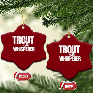 Trout Fishing Ceramic Ornament Funny Fishing Fisherman Trout Whisperer Gift TS10 Print Your Wear