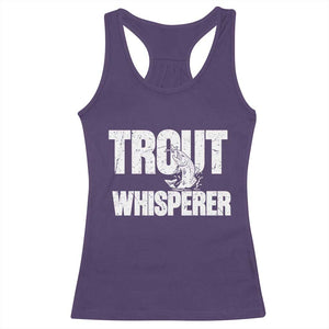 Trout Fishing Racerback Tank Top Funny Fishing Fisherman Trout Whisperer Gift TS10 Purple Print Your Wear