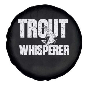 Trout Fishing Spare Tire Cover Funny Fishing Fisherman Trout Whisperer Gift TS10 Print Your Wear