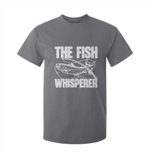 Funny Fishing T Shirt For Kid The Fish Whisperer Lake Life Gift For Fishermen Dads TS10 Charcoal Print Your Wear