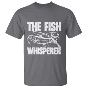 Funny Fishing T Shirt The Fish Whisperer Lake Life Gift For Fishermen Dads TS10 Charcoal Print Your Wear
