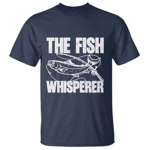 Funny Fishing T Shirt The Fish Whisperer Lake Life Gift For Fishermen Dads TS10 Navy Print Your Wear