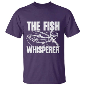 Funny Fishing T Shirt The Fish Whisperer Lake Life Gift For Fishermen Dads TS10 Purple Print Your Wear