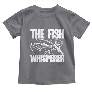 Funny Fishing Toddler T Shirt The Fish Whisperer Lake Life Gift For Fishermen Dads TS10 Charcoal Print Your Wear