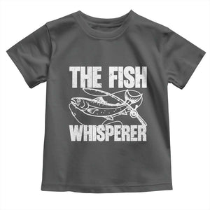Funny Fishing Toddler T Shirt The Fish Whisperer Lake Life Gift For Fishermen Dads TS10 Dark Heather Print Your Wear