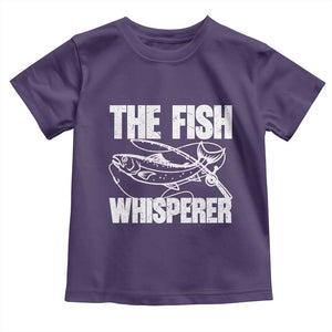 Funny Fishing Toddler T Shirt The Fish Whisperer Lake Life Gift For Fishermen Dads TS10 Purple Print Your Wear