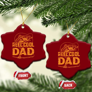 Reel Cool Dad Ceramic Ornament Funny Fishing Fisherman Fathers Day TS10 Print Your Wear