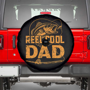Reel Cool Dad Spare Tire Cover Funny Fishing Fisherman Fathers Day TS10 Black Print Your Wear