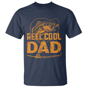 Reel Cool Dad T Shirt Funny Fishing Fisherman Fathers Day TS10 Navy Print Your Wear