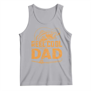Reel Cool Dad Tank Top Funny Fishing Fisherman Fathers Day TS10 Athletic Heather Print Your Wear