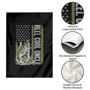 Uncle Fishing Garden Flag Reel Cool Uncle Fisherman US Flag TS10 Print Your Wear