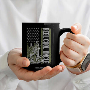 Uncle Fishing Coffee Mug Reel Cool Uncle Fisherman US Flag TS10 Print Your Wear
