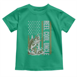 Uncle Fishing Toddler T Shirt Reel Cool Uncle Fisherman US Flag TS10 Irish Green Print Your Wear