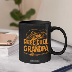 Reel Cool Grandpa Coffee Mug Funny Fishing Fisherman Fathers Day TS10 Print Your Wear