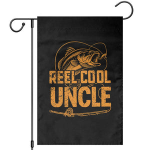 Reel Cool Uncle Garden Flag Funny Fishing Fisherman Fathers Day TS10 Black Print Your Wear