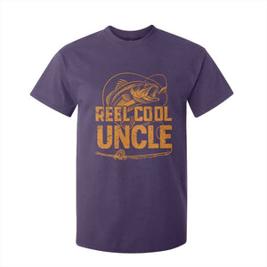 Reel Cool Uncle T Shirt For Kid Funny Fishing Fisherman Fathers Day TS10 Purple Print Your Wear