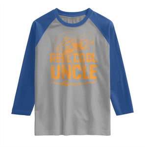Reel Cool Uncle Raglan Shirt Funny Fishing Fisherman Fathers Day TS10 Sport Gray Royal Print Your Wear