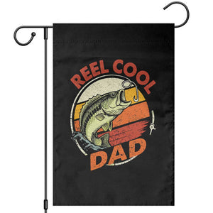 Reel Cool Dad Garden Flag Funny Fathers Day Fishing Lover Fisherman TS10 Black Print Your Wear