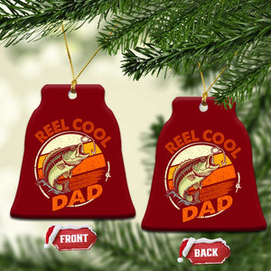 Reel Cool Dad Ceramic Ornament Funny Fathers Day Fishing Lover Fisherman TS10 Print Your Wear