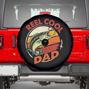 Reel Cool Dad Spare Tire Cover Funny Fathers Day Fishing Lover Fisherman TS10 Black Print Your Wear
