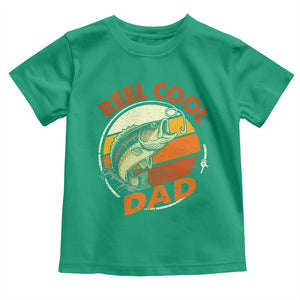 Reel Cool Dad Toddler T Shirt Funny Fathers Day Fishing Lover Fisherman TS10 Irish Green Print Your Wear