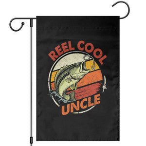Uncle Fishing Garden Flag Reel Cool Uncle Funny Fathers Day Fisherman TS10 Black Print Your Wear