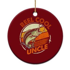 Uncle Fishing Ceramic Ornament Reel Cool Uncle Funny Fathers Day Fisherman TS10 1pc Red Print Your Wear