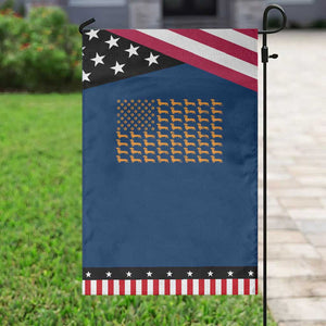 Vintage Dachshund Dad American Flag Garden Flag Weiner Dog Fathers Day Gifts For Dog Lovers Dad TS10 Classic Blue Black Print Your Wear