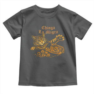Chinga La Migra Toddler T Shirt Retro Protest Subtle FDT Cat Meme TS10 Dark Heather Print Your Wear