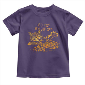 Chinga La Migra Toddler T Shirt Retro Protest Subtle FDT Cat Meme TS10 Purple Print Your Wear