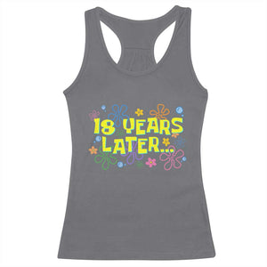 18 Years Later 18th Birthday Racerback Tank Top Eighteen Party Funny Meme TS10 Charcoal Print Your Wear