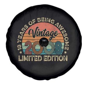 Vintage 2008 18th Birthday Gifts Spare Tire Cover Limited Edition 18 Year Old Bday TS10 Print Your Wear