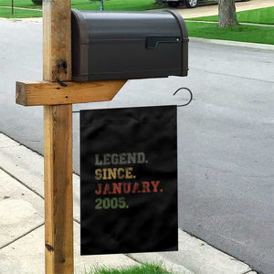 21st Birthday Gifts Garden Flag Retro 21 Years Old Legend Since January 2005 TS10 Print Your Wear