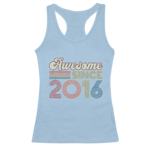 Awesome Since 2016 Racerback Tank Top 10yr Bday Son Boy Funny 10th 10 Year Old Birthday TS10 Light Blue Print Your Wear