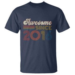 Awesome Since 2016 T Shirt 10yr Bday Son Boy Funny 10th 10 Year Old Birthday TS10 Navy Print Your Wear
