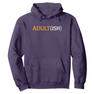 Happy 18th Birthday Hoodie Funny Adultish 18 Year Old Bday Gifts TS10 Purple Print Your Wear