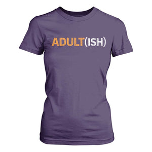 Happy 18th Birthday T Shirt For Women Funny Adultish 18 Year Old Bday Gifts TS10 Purple Print Your Wear
