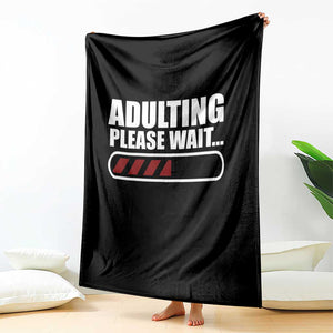 Happy 18th Birthday Throw Blanket Adulting Please Wait Loading 18 Year Old Bday Gifts TS10 Print Your Wear