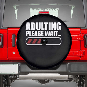 Happy 18th Birthday Spare Tire Cover Adulting Please Wait Loading 18 Year Old Bday Gifts TS10 Black Print Your Wear