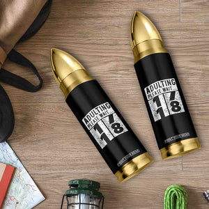 Happy 18th Birthday Bullet Tumbler Adulting Please Wait 18 Year Old Bday Gifts TS10 Print Your Wear
